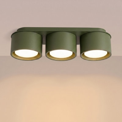 MODO aluminum olive green 3 Lights minimalist Ceiling lamps