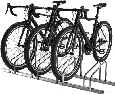 Modular Bike Parking Rack for 4 Bicycles Heavy Duty Metal Bicycle ...