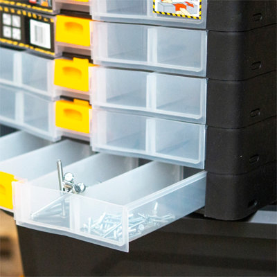 Portable Individual Drawers Storage Box Plastic for Garage Screws