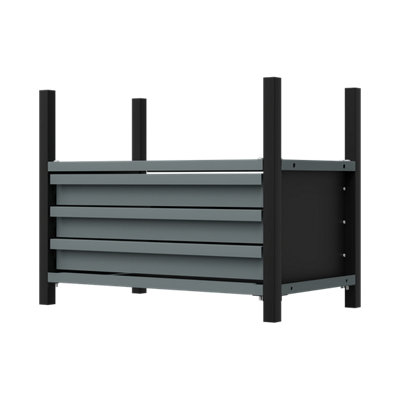 Modular Racking Mid Unit 3 Drawer & 1 Shelf 580mm