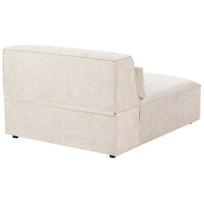 Modular Sofa 2 Seater HELLNAR Velvet Light Beige