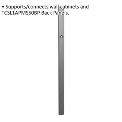 Modular System Upright Connector - Double - For Use With ys02624 Back Panel