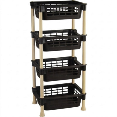 Modular Vegetable Rack 4 Tier Kitchen Storage Stand Durable Multi Layer ...