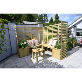 Modular Wooden Garden Seating Set Number 3