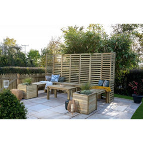 Modular Wooden Garden Seating Set Number 4
