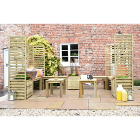 Modular Wooden Garden Seating Set Number 5