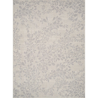 MOLLY In- & Outdoor Cottage Light Grey/Beige Area Rug 160 x 213 cm