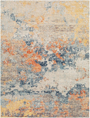 MONA DONATUS In- & Outdoor Modern Burnt Orange Area Rug 200 x 275 cm