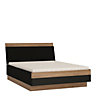 Monaco 140 cm double bed in Oak and Black