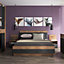 Monaco 140 cm double bed in Oak and Black