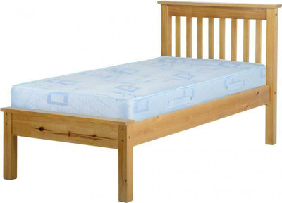 Monaco 3ft Bed Low Foot End in Antique Pine