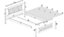 Monaco 4ft Bed High Foot End in White
