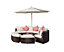 Monaco Luxury Large Rattan Garden Sofa Set - Brown