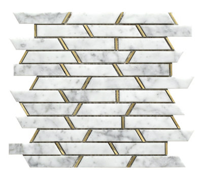 MONACO WHITE MOSAIC TILE SHEET