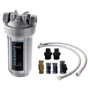 Monarch Scaleout Advance SA-28 Water Softener Alternative + Hoses + 28mm Kit