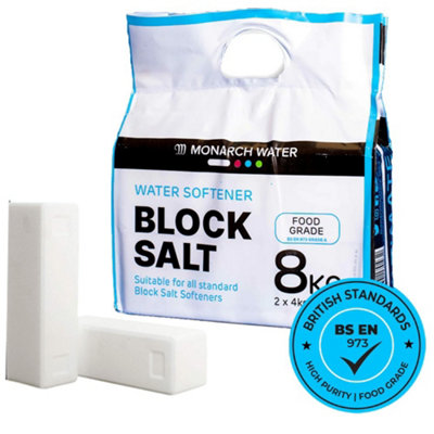 MONARCH ULTIMATE WATER SOFTENER BLOCK SALT 8KG BAG 12X 4KG SALT BLOCK ...