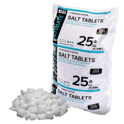 Monarch Ultimate Water Softener Salt Tablets 15 x 25kg Bags - Food Grade Salt
