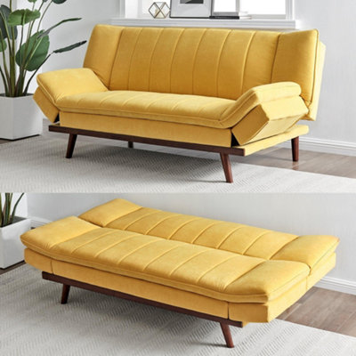 Mondaine Sofa Bed Click Clack Double - Yellow