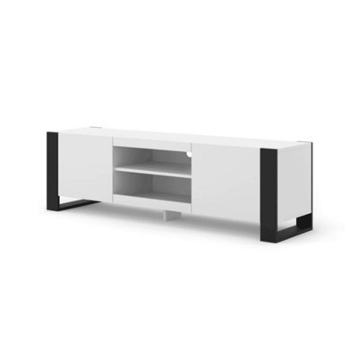 Mondi TV Cabinet in White Matt W1580mm x H470mm x D400mm