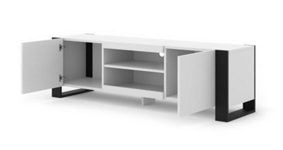 Mondi TV Cabinet in White Matt W1580mm x H470mm x D400mm
