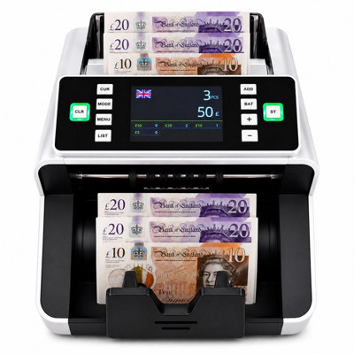 Money Counting Machine with Mixed Value Counter for GBP, EUR, USD ...