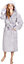 Monhouse Womens Dressing Gown - Long Bathrobe - Ladies Flannel Luxury Housecoat - Fluffy Spa Robe - Dark Purple Shearling UK 8-10