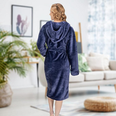Flannel dressing gown deals