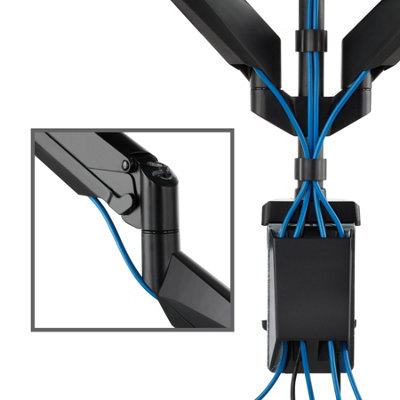 Monitor Arm - for 4 screens, swivel arms can be tilted, rotated, and ...