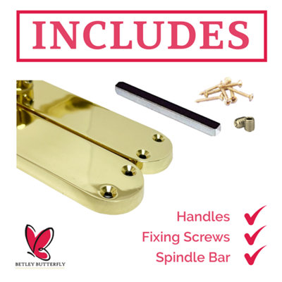 Monja Astrid Door Handles Arched Lever Polished Brass Latch