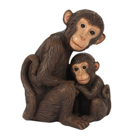 Monkey And Baby Ornament With Sentiment on Gif Box