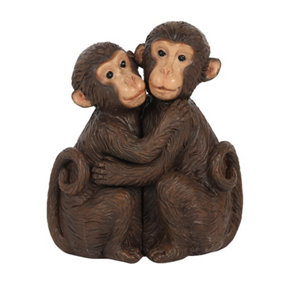 Monkey Couple Ornament With Mini Sentiment Card