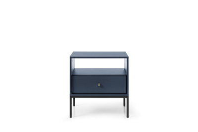 Mono Collection Bedside Table in Dark Blue