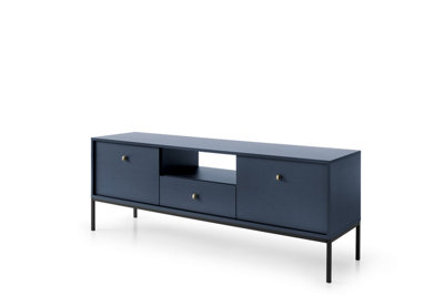 Mono Collection Bedside Table in Dark Blue