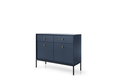 Mono Sideboard with Drawers 104cm in Blue