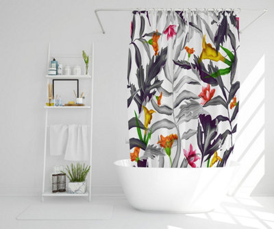Monochrome Leaves (Shower Curtain) / Default Title Price Comparisons | Compare The Build