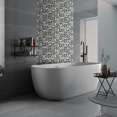 Monochrome Mix Self-Adhesive Mosaic Tile