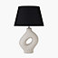 Monochrome Organic Ceramic Table Lamp