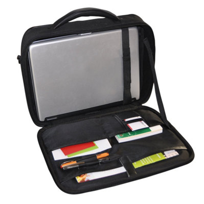 Monolith New Nylon Computer Case with Organiser and Document Pocket PU ...