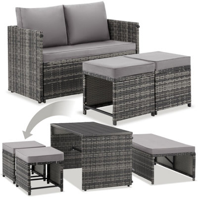 Rattan Garten Lounge Set 1