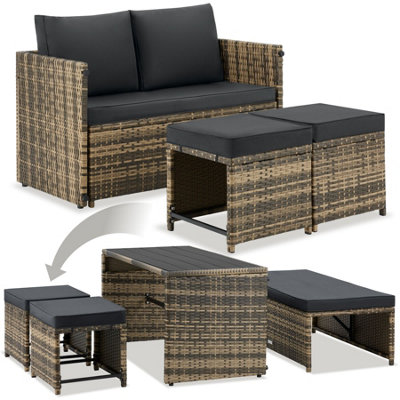 Rattan Garten Lounge Set 1