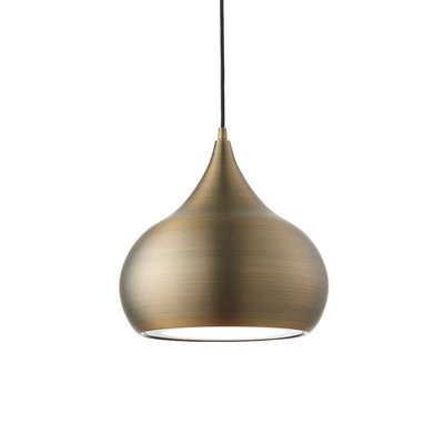 Monson Antique Brass 1 Light Ceiling Pendant