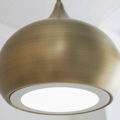 Monson Antique Brass 1 Light Ceiling Pendant