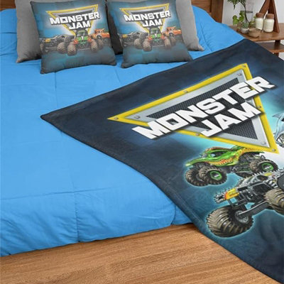 Monster Jam Fleece Blanket Multicoloured (150cm x 100cm)