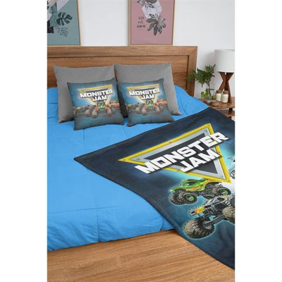 Monster Jam Fleece Blanket Multicoloured (150cm x 100cm)