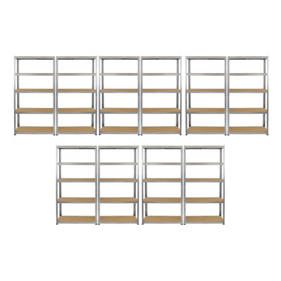 Monster Racking 10 x Galwix Steel Shelving, 175kg/shelf, 90 x 30 x