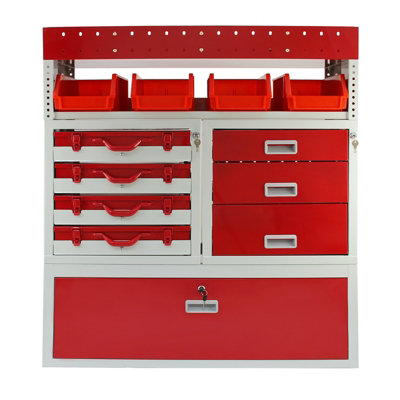 Monster Racking Flame Metal Van Shelving Bundle - 8