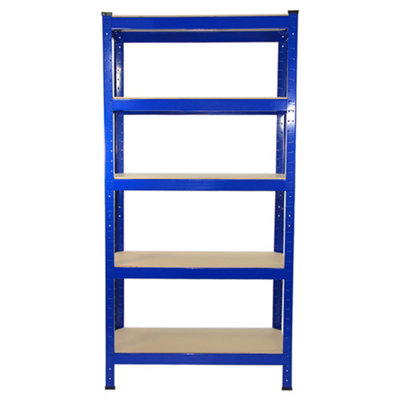 Monster Racking Heavy Duty Shelving Units, Blue, 75cm W, 30cm D, Set of 8