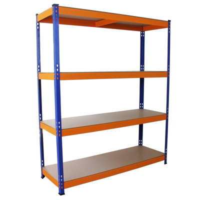 Monster Racking S-RAX Heavy Duty Metal Shelving Racking, 265kg/Shelf, 150 x 50 x 180cm, 4 Shelves