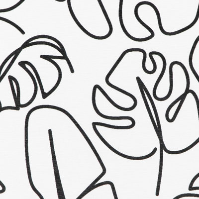 Monstera Lines White Stone Non Slip Bath Mat - 3