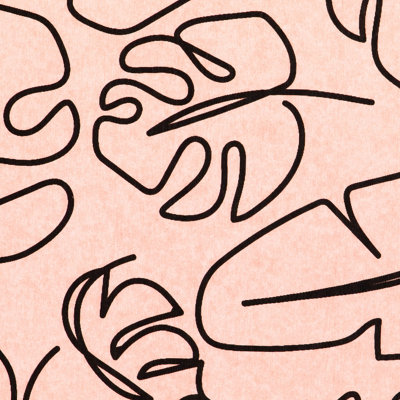 Monstera Pink Stone Non Slip Bath Mat - 3